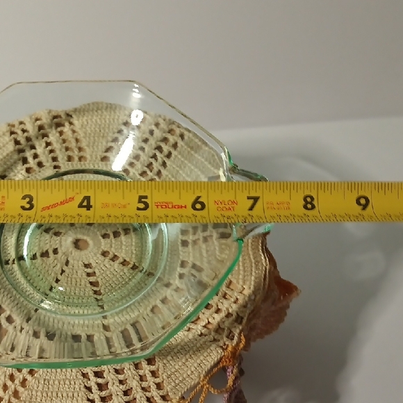 Depression Era Uranium Glass Serving Dish - Picture 5 of 7